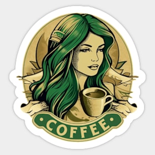 Coffee Girl Sticker